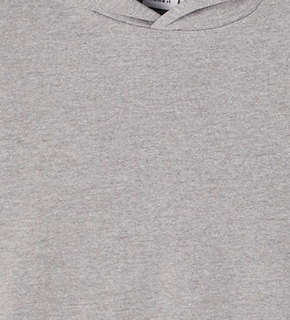 Name It Hættetrøje - Noos - NkfNasweat - Grey Melange Name It Hættetrøje - Noos - NkfNasweat - Grey Melange