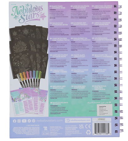 Livre de Coloriage av. Marqueurs Magiques Nebulous Stars - Noir  Livre de Coloriage av. Marqueurs Magiques Nebulous Stars - Noir