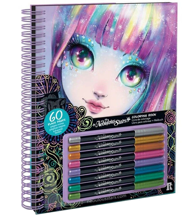 Nebulous Star - Black Pages Coloring Book - Isadora (232-11136) - Nebulous Stars