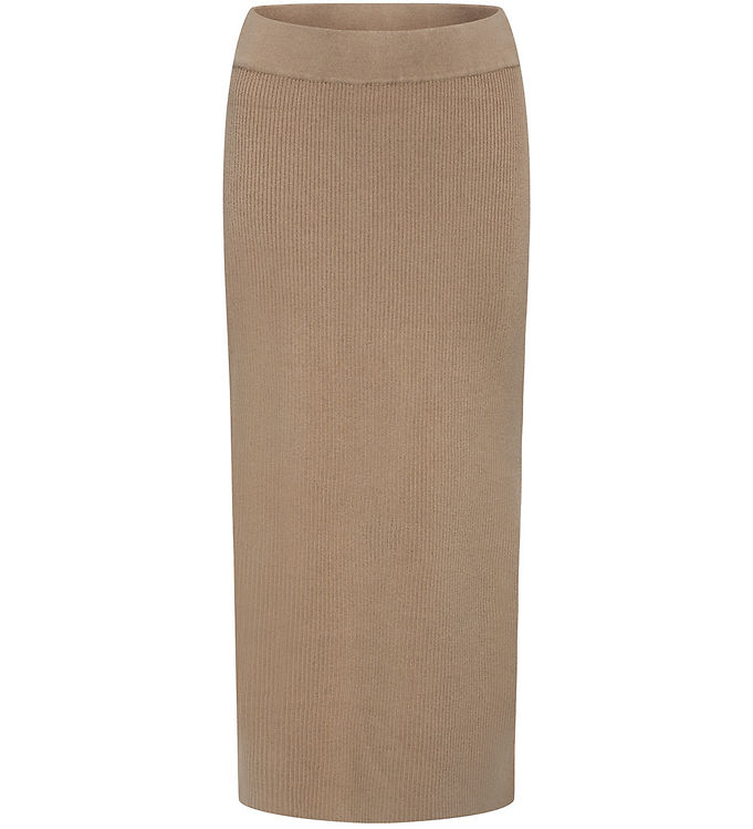 Grunt Nederdel - Rib - Viskose - Elise - Nature