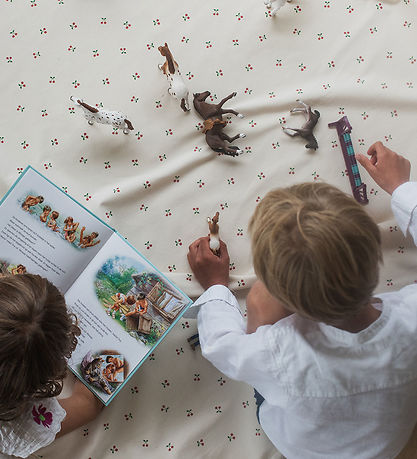 Play&Go Legetøjstæppe - Ø140 cm - Cherry Cherry