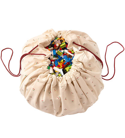 Play&Go Legetøjstæppe - Ø140 cm - Cherry Cherry Play&Go Legetøjstæppe - Ø140 cm - Cherry Cherry