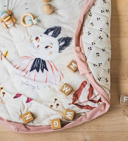 Play&Go x Moulin Roty Legetøjstæppe - 3-i-1 - Ø120 cm - Aprés La