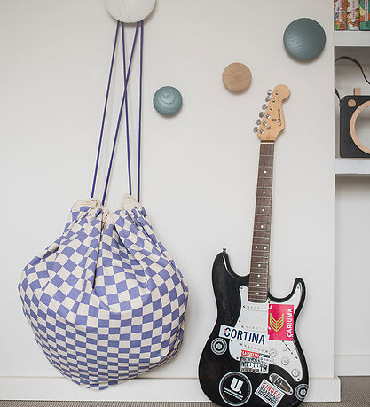 Play&Go Legetøjstæppe - Ø140 cm - Vichy Purple Play&Go Legetøjstæppe - Ø140 cm - Vichy Purple