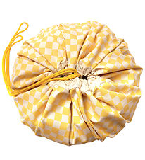 Play&Go Legetøjstæppe - Ø140 cm - Vichy Yellow Play&Go Legetøjstæppe - Ø140 cm - Vichy Yellow