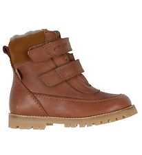 Pom Pom Vinterstøvler m. For - Velcro Boot Tex - Dark Camel Pom Pom Vinterstøvler m. For - Velcro Boot Tex - Dark Camel