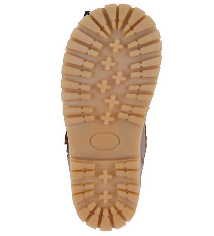 Pom Pom Vinterstøvler m. For - Velcro Boot Tex - Dark Camel