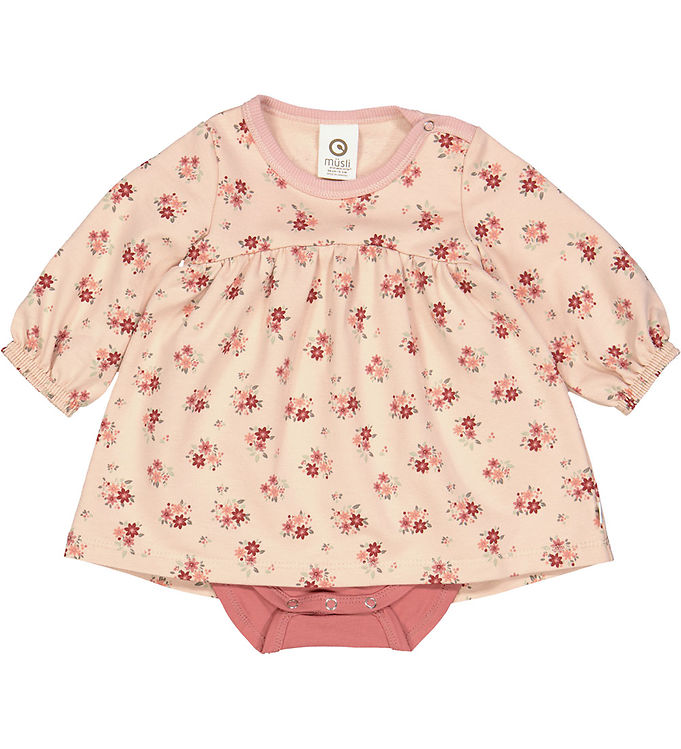 Müsli Kjolebody l/æ - Dahlia - Rose Sugar m. Blomster