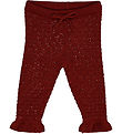 Müsli Bukser - Knit Scallop - Russet m. Hulmønster Müsli Bukser - Knit Scallop - Russet m. Hulmønster