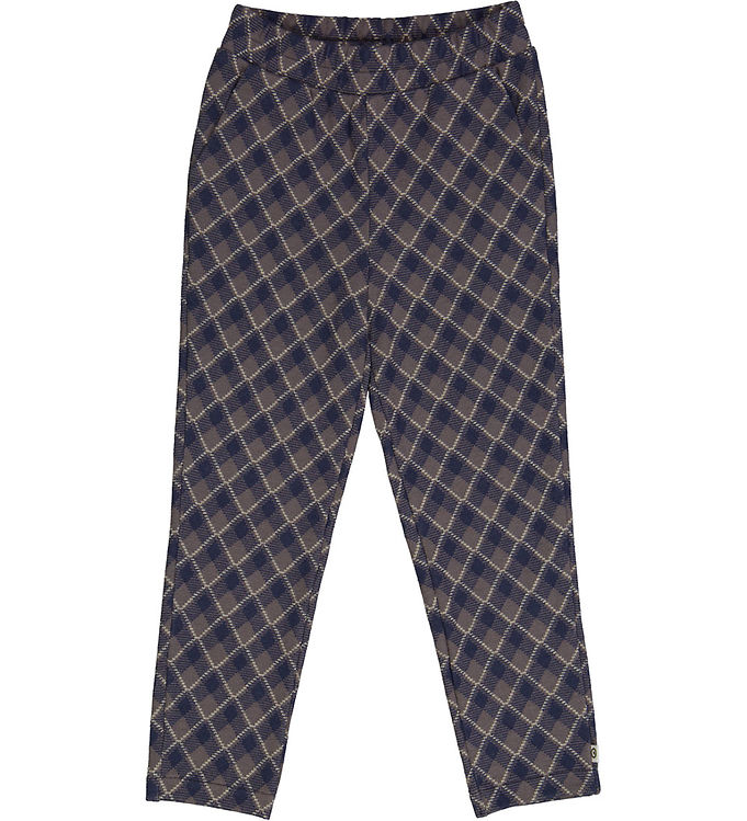 Müsli Bukser - Jacquard - Tower Grey/Night Blue/Desert Green