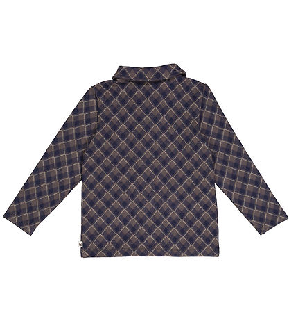 Müsli skjorte - Jacquard - Tower Grey/Night Blue/Desert Green