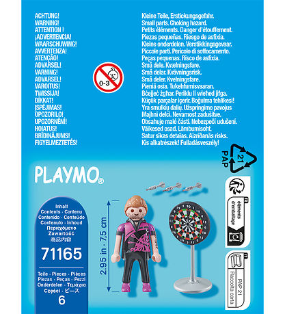 Playmobil SpecialPlus - Dartspiller - 71165 - 6 Dele Playmobil SpecialPlus - Dartspiller - 71165 - 6 Dele