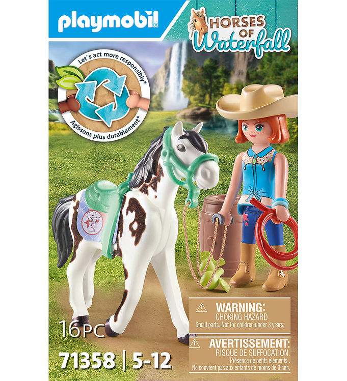 Playmobil Horses Of Waterfall - Ellie og Sa... - 71358 - 16 Dele