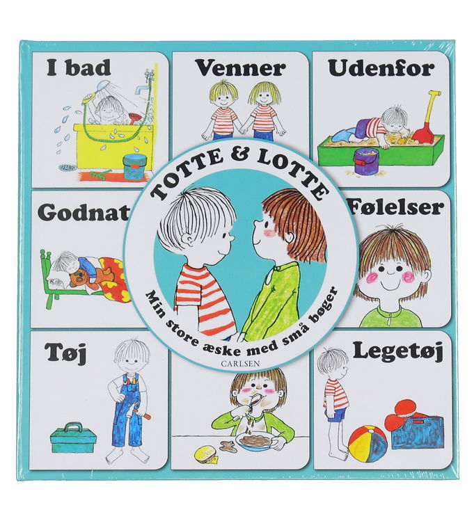 Forlaget Carlsen Bøger - Totte & Lotte - 9 stk. - Min Store Æske