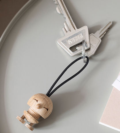Hoptimist Nøglering Bimble - 3 cm - Raw Oak