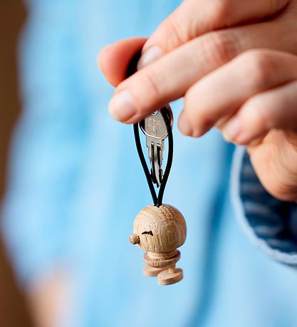 Hoptimist Nøglering Bimble - 3 cm - Raw Oak