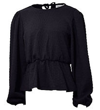 Hound Bluse - Back Ribbon Top - Sort Hound Bluse - Back Ribbon Top - Sort