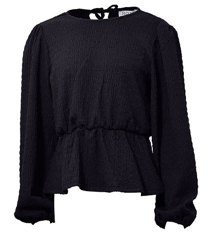 Hound Bluse - Back Ribbon Top - Sort Hound Bluse - Back Ribbon Top - Sort