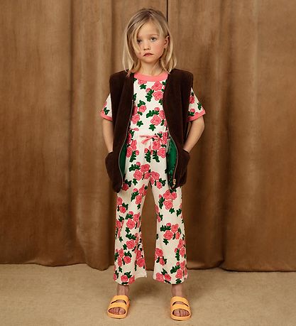 Mini Rodini Bukser - Roses - Pink