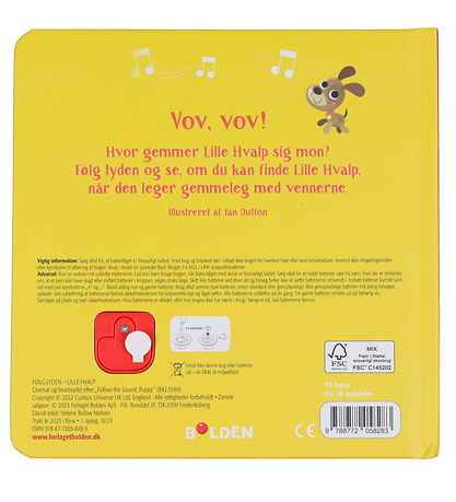 Forlaget Bolden Bog m. Lyd - Følg Lyden Lille Hvalp - Dansk Forlaget Bolden Bog m. Lyd - Følg Lyden Lille Hvalp - Dansk