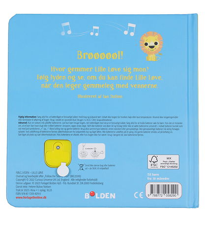 Forlaget Bolden Bog m. Lyd - Følg Lyden Lille Løve - Dansk