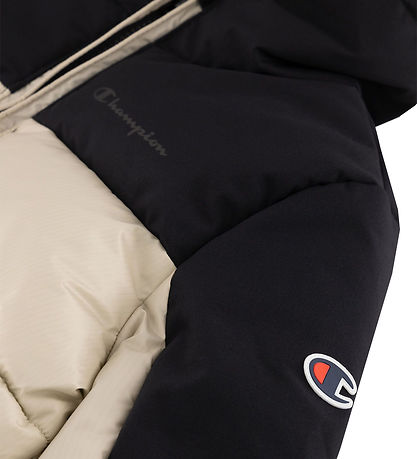 Champion Puffer Jacket - Offwhite/Black