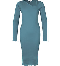 Rosemunde Kjole - Rib - Paris Blue Rosemunde Kjole - Rib - Paris Blue