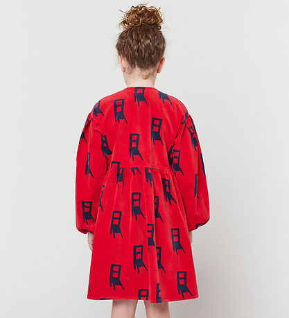 Bobo Choses Kjole - Velour - Have A Seat - Rød Bobo Choses Kjole - Velour - Have A Seat - Rød