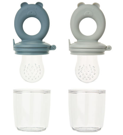 Liewood Food Feedere - Miranda - 2-pak - Whale Blue/Dove Blue