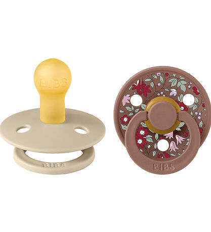 BIBS X Liberty Colour Sutter - 2-pak - Str. 1 - Rund - Chamomile BIBS X Liberty Colour Sutter - 2-pak - Str. 1 - Rund - Chamomile