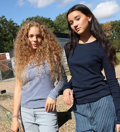 Grunt Bluse - Rib - Tempere - Blå/Hvidstribet Grunt Bluse - Rib - Tempere - Blå/Hvidstribet