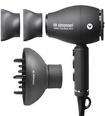 HH Simonsen Hårtørrer - XS Dryer inkl. Softstyler - Sort HH Simonsen Hårtørrer - XS Dryer inkl. Softstyler - Sort