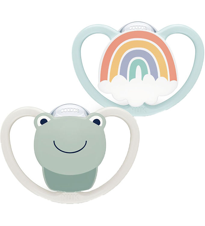 Nuk Sutter - 2-pak - Space - Grå/Blå