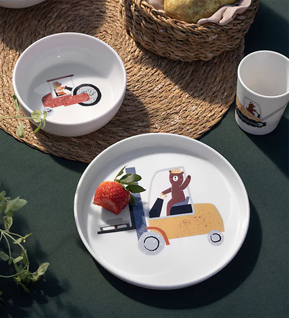 Sebra Mugg - Tastii Busy Builders - 150 ml - Vit m. Tryck