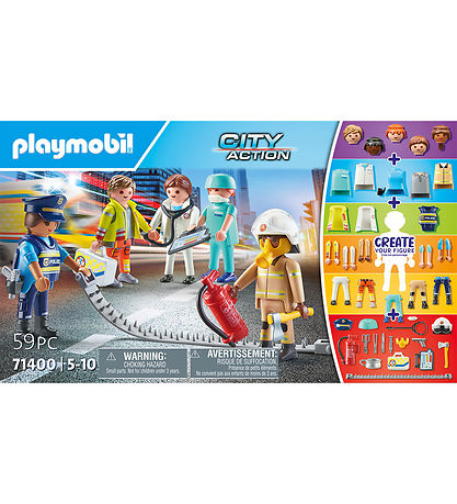 Playmobil City Action - My Figures: Rescue - 71400 - 59 Dele Playmobil City Action - My Figures: Rescue - 71400 - 59 Dele