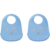 Liewood Hagesmække - Silikone - 2-pak - Tilda - Seaside Sky Blue Liewood Hagesmække - Silikone - 2-pak - Tilda - Seaside Sky Blue