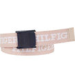 Tommy Hilfiger Bælte - Webbing - Light Pink Tommy Hilfiger Bælte - Webbing - Light Pink
