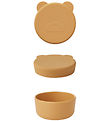 Liewood Snackbox - Silikone - Carrie - Mr Bear Yellow Mellow