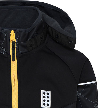 LEGO® Ninjago Softshelljakke - LWStorm 602 - Sort m. Print