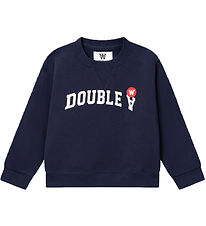 Wood Wood Sweatshirt - Rod - Navy Wood Wood Sweatshirt - Rod - Navy