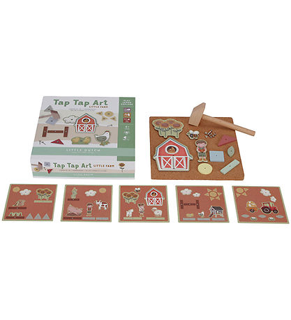 Little Dutch Kreativt leker - Trykk Trykk Art - Liten Farm