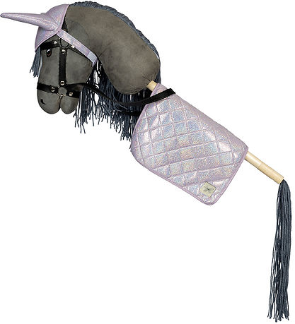 by ASTRUP Sadelunderlag Til Kæpheste - Lilla m. Glimmer