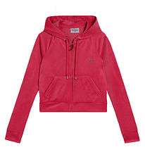 Juicy Couture Cardigan - Robertson - Velour - Persian Red Juicy Couture Cardigan - Robertson - Velour - Persian Red