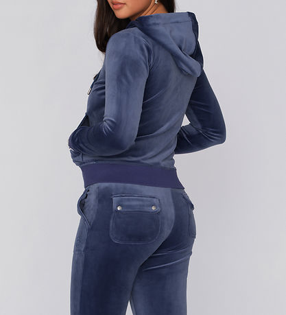 Juicy Couture Cardigan - Robertson - Velour - Blue Depths Juicy Couture Cardigan - Robertson - Velour - Blue Depths