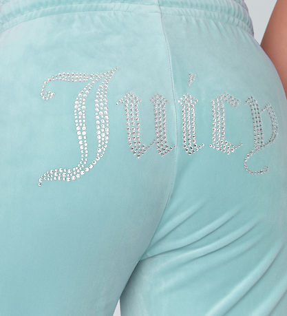 Juicy Couture Velurbukser - Blue Surf m. Similisten Juicy Couture Velurbukser - Blue Surf m. Similisten