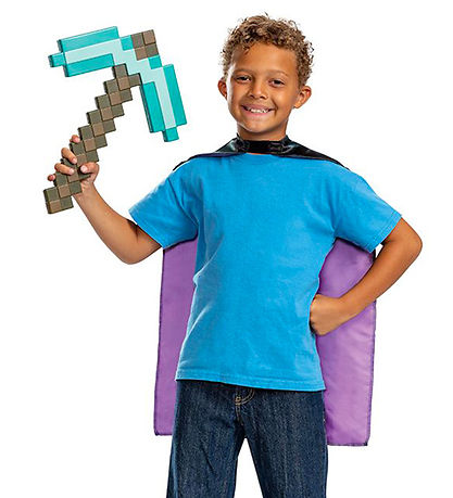 Disguise Udklædning - Minecraft Økse & Kappe Set Disguise Udklædning - Minecraft Økse & Kappe Set