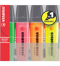 Stabilo Overstregningstuscher - Boss - 4 Stk - Multifarvet Stabilo Overstregningstuscher - Boss - 4 Stk - Multifarvet