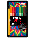 Stabilo Tuscher - Pen 68 Arty - 10 stk. - Multifarvet