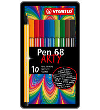 Stabilo Tuscher - Pen 68 Arty - 10 stk. - Multifarvet Stabilo Tuscher - Pen 68 Arty - 10 stk. - Multifarvet