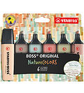 Stabilo Highlighters - BOSS - 6 pcs - Nature Colors